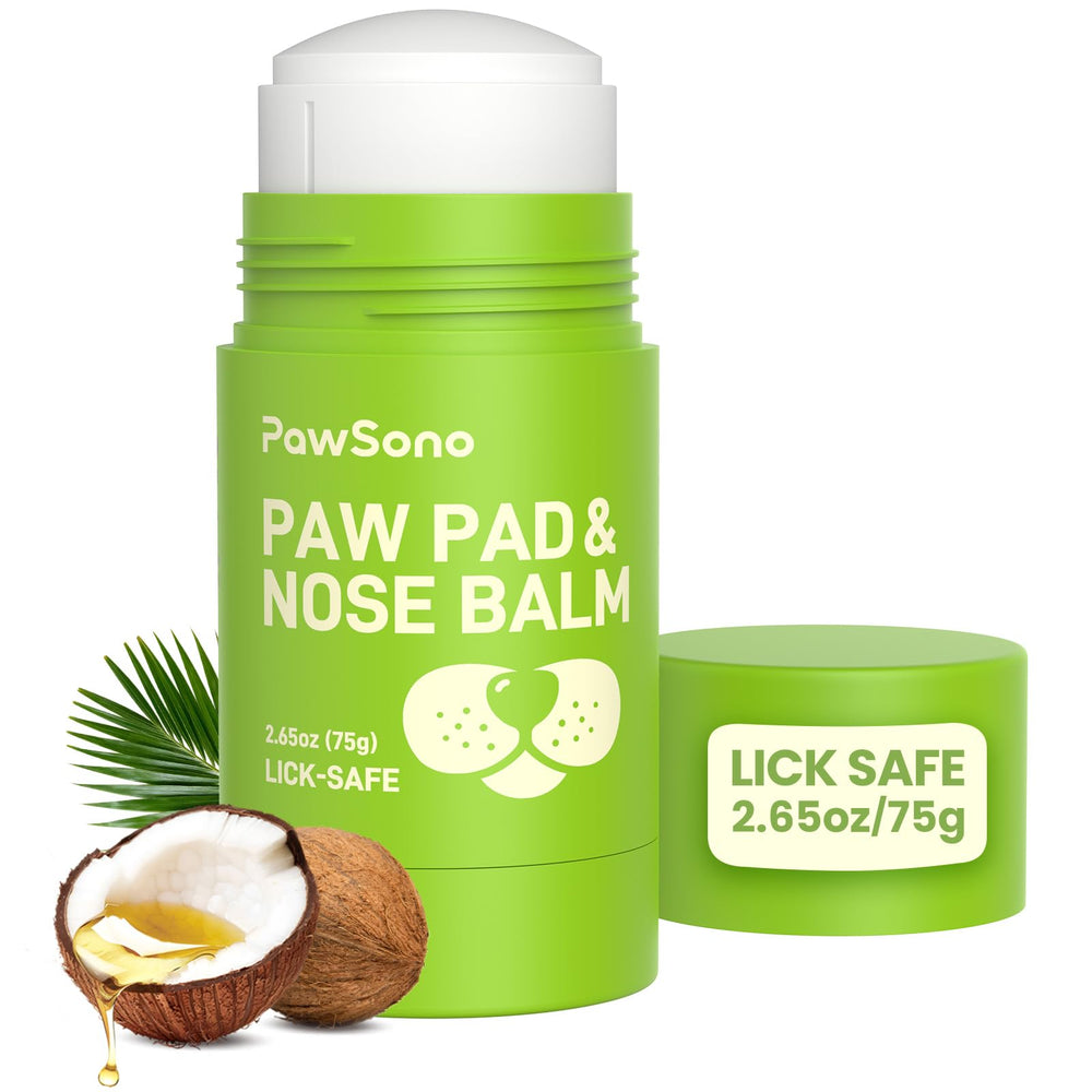 Baume PawSono application sans cuillère pour nez et pattes, rapide et propre.