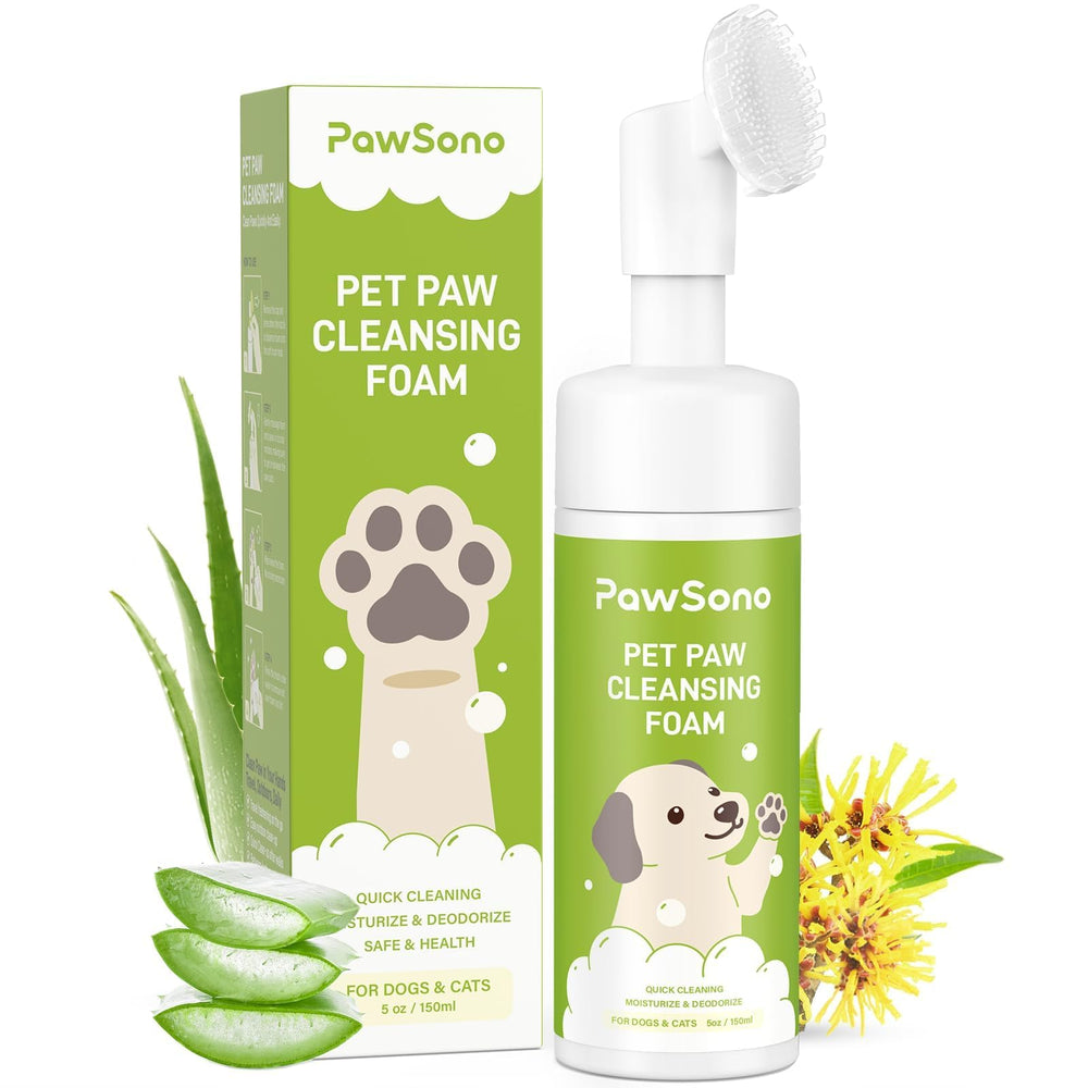 PawSono nettoyeur-pattes pour chiens et chats après promenade.