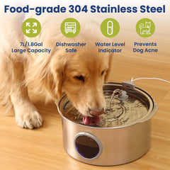 PAWSPIK capacité-extra-large-1-8-gal, réduit les remplissages fréquents.