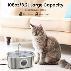 Pawspik fontaine chat, deux modes flux et bulles pour l hydratation.