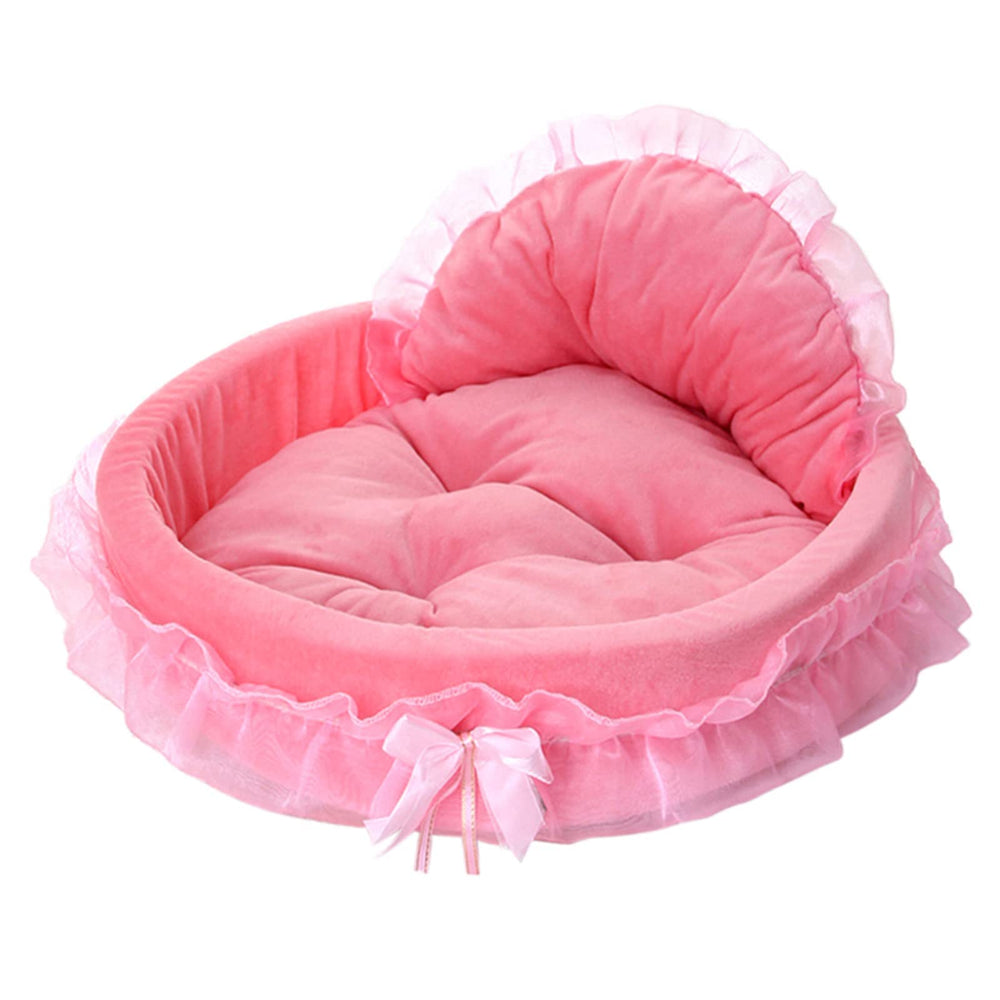 Pawstrip lit-peluche-rose pour chiens et chats, douceur et cocooning.