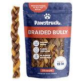 Pawstruck bâton boeuf tressé 12 pouces pour mâche durable.