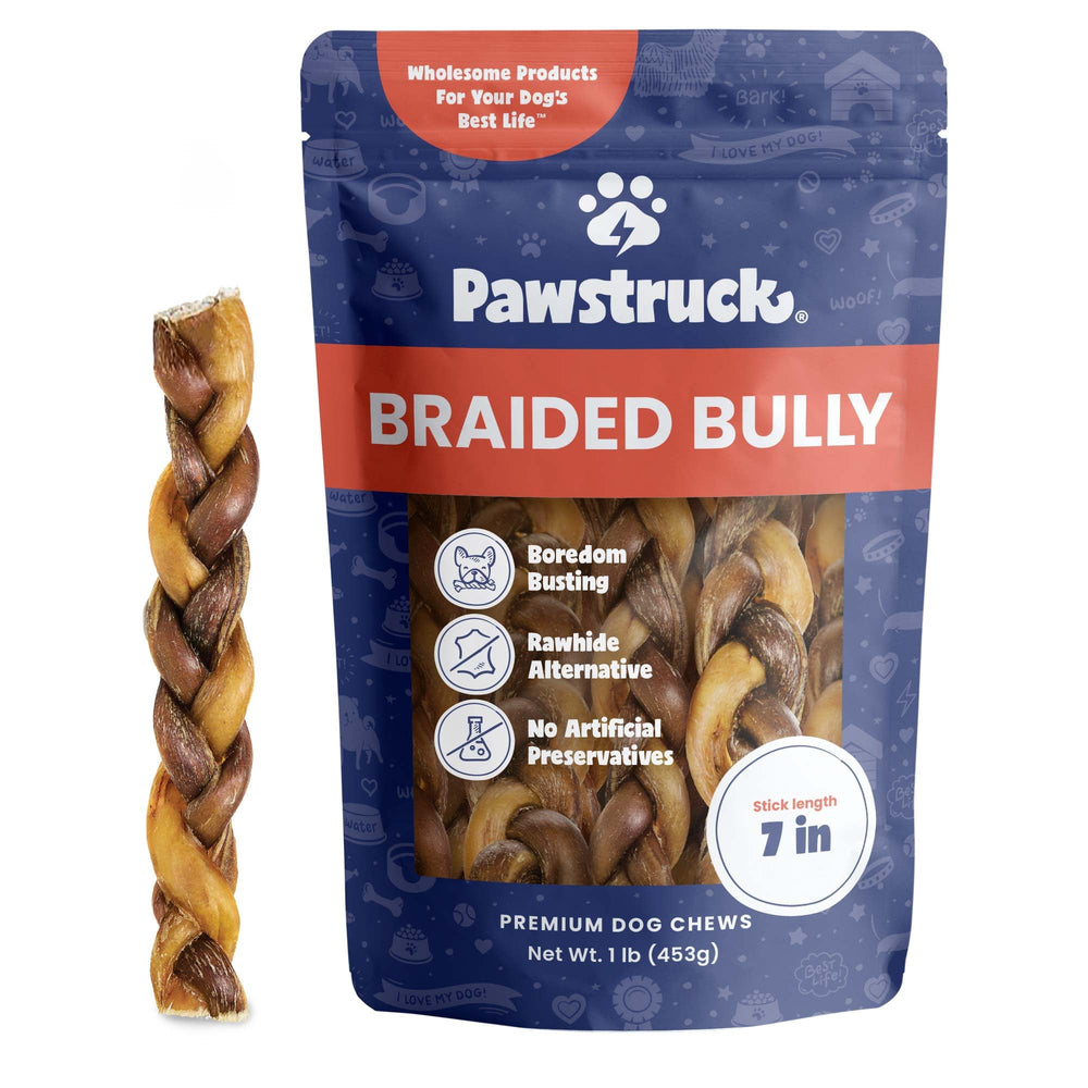 Pawstruck batons bully 7 tresses packshot – friandise naturelle et durable pour chiens