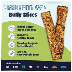 Pawstruck Bully Slices texture masticatoire aidant au nettoyage dentaire