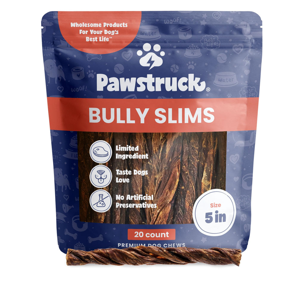 Pawstruck Goulets Boeuf 5 pouces pour petits chiens, friandise saine et adaptée.