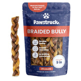 Pawstruck Naturel baton tresse boeuf emballage durable pour chiens actifs