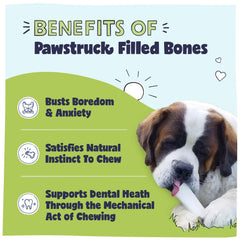 Détail du remplissage cacahuète visible dans l'os Pawstruck