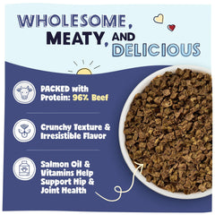 Pawstruck recette sans-grains avec texture croquante appréciée des chiens.
