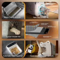 PawSwing système-toilettage-360 collecte les poils sans effort pendant le brossage.