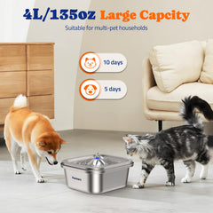 Système de filtration quadruple Pawtners éliminant odeurs et impuretés.