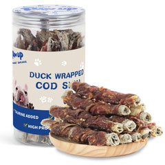 PAWUP Cod Skin bouchées naturelles pour chien et plaisir de mastication.
