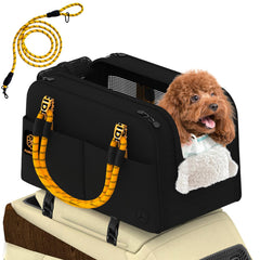 PAWZIDEA console centrale pour chien petit — vue avant, confort en trajet.