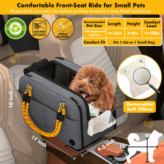 PAWZIDEA oreiller amovible: coussin confortable pour le repos et la détente en voiture.
