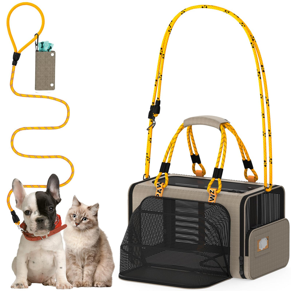 Pawzidea porte-animal extensible avant, espace supplémentaire pour chat ou petit chien.