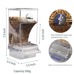 Paxlkuao abreuvoir automatique bleu, capacité 500 ml, pratique en cage