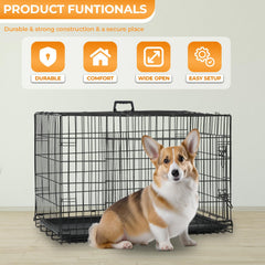 PayLessHere cage-chien pliable, légère et facile à transporter.