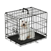 PayLessHere caisse chien 18-pouces, porte simple, confinement sûr en déplacement.