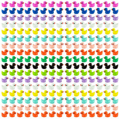 Pcxino canards mini résine colorés pour décor de jardin miniature.