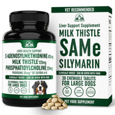Boîte Peak Pets Liver Support et étiquette lisible pour le dosage.