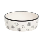 Pearhead assiette chien visages ceramique – design neutre, s’intègre au décor
