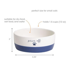 Capacité 12 oz du bol Pearhead, prêt pour nourriture ou eau.