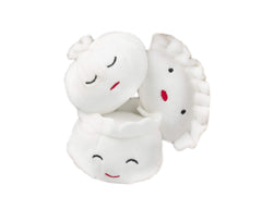 Pearhead Dim Sum ensemble de trois peluches pour chien, parfaites pour le jeu et les câlins.