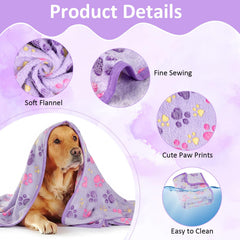 Peasug Couverture Chat 42x30 violet, chaleur réconfortante lors des siestes.
