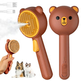Pecait brosse-chat vapeur avec poignée ergonomique pour une prise en main sûre.