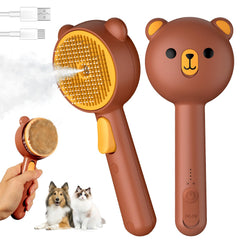Pecait brosse-chat vapeur avec poignée ergonomique pour une prise en main sûre.
