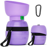 Pecute Bouteille portable en action lors d'une promenade, hydratation pratique pour votre compagnon.
