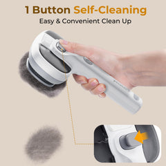 Pecute brosse chat steam, nettoyage en un clic pour plus d'hygiène.