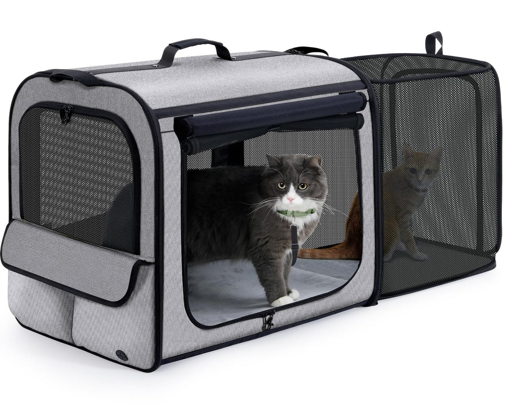 Pecute porte-chien auto léger pour trajets faciles et sûrs
