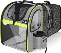 Pecute sac à dos pour animaux avec ventilation efficace et confort.