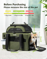 Pecute sac animaux extensible offre espace additionnel en voyage.
