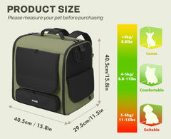 Pecute Sac dos chat: système anti-escapade et fermetures sécurisées