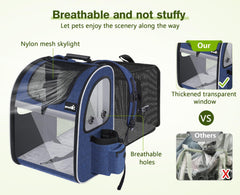 Pecute sac porte-animaux rembourrage intérieur doux pour le repos en voyage.