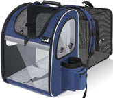 Pecute sac porte-animaux avec ventilation en mesh pour plus de confort lors des balades.