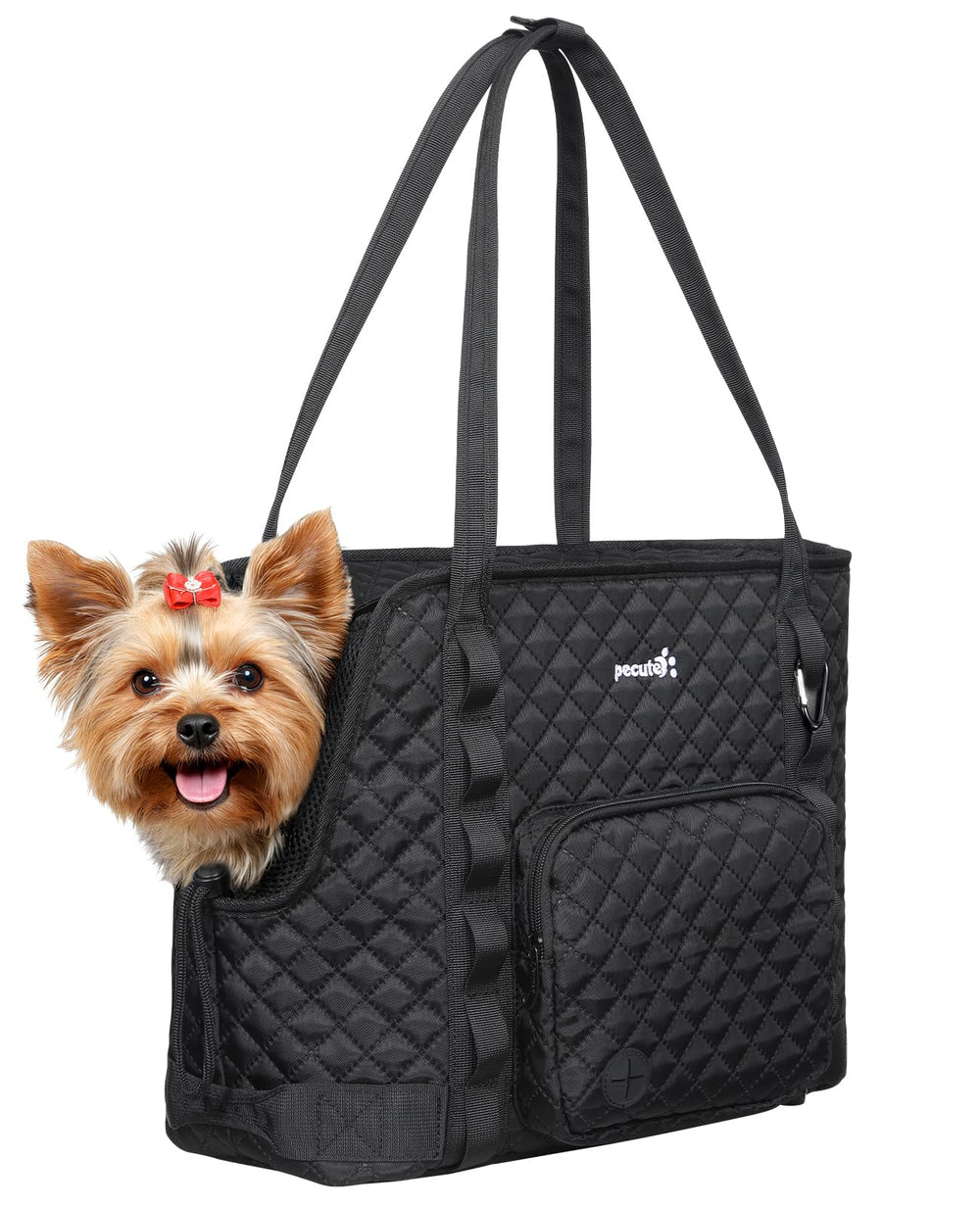 Pecute sac porte-chien poches intégrées pour rangement pratique lors des sorties.