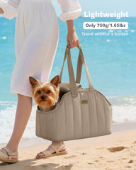 Pecute Sac-porteur-chien interieur-douillet: interieur moelleux pour le confort.
