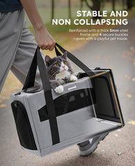 Pecute sac de transport chat avec bretelles – confort et securite.