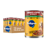 Pedigree boîte choix coupes en sauce, repas pratique pour chien adulte.