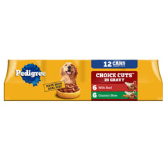 Pedigree boîtes humides pour chiens adultes — Morceaux dans sauce boeuf, repas pratique.
