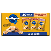 Sachet Pedigree Chopped Ground Dinner 3,5 oz prêt à servir pour chiens adultes