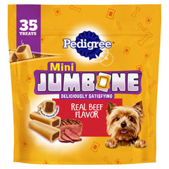 Pedigree Mini Jumbone coque boeuf – récompense idéale pour entraînement des chiens