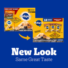 Pedigree Tranches Sélection en Sauce — poche versee, sauce appétissante