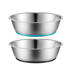Bols PEGGY11 pour chat en inox, capacité 1,8 tasse, ensemble de 2 pièces.