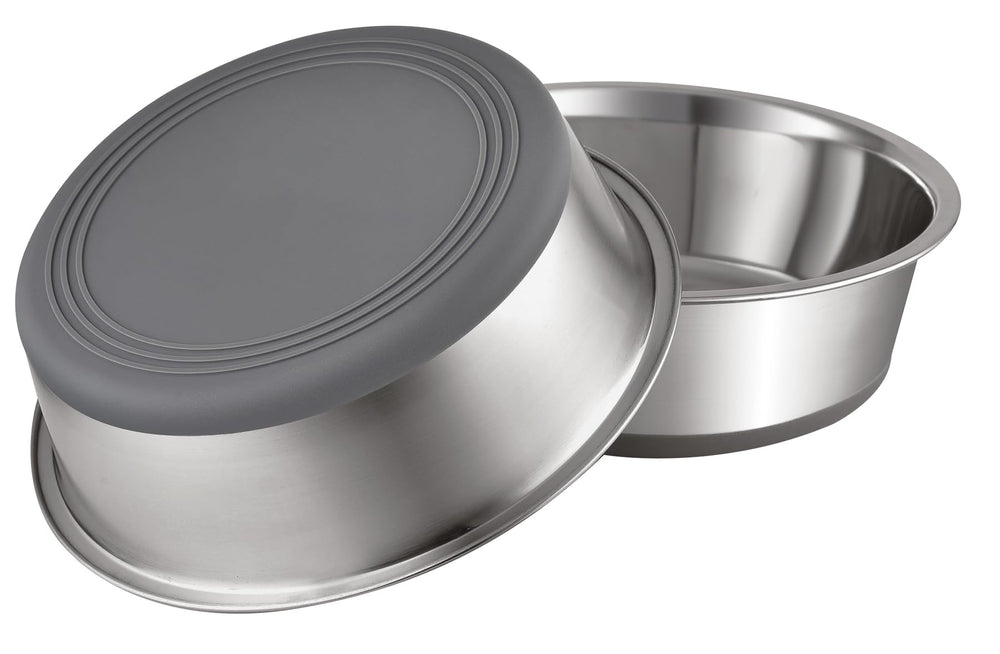 PEGGY11 gamelle chien inox antidérapante pour repas plus calmes.