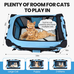PEGIC Grand Carrier Chat-maillage-ventilation: ventilation optimale pour le confort du chat.