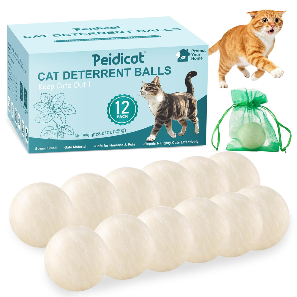 Balle repulsif Peidicat, repousse les chats et protège l’extérieur.