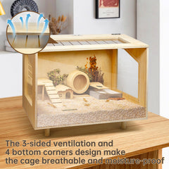 PEJOYT cage nettoyage facile grâce au panneau amovible